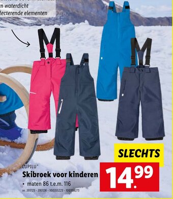 Lidl Lupilu skibroek voor kinderen aanbieding