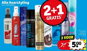 Kruidvat Alle haarstyling 3 voor aanbieding