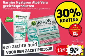 Kruidvat Garnier hyaluron aloe vera gezichtsproducten aanbieding