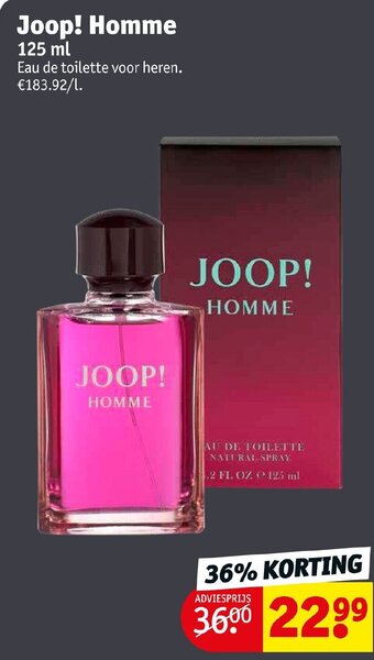 Kruidvat Joop! homme 125ml aanbieding
