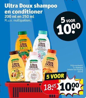 Kruidvat Ultra doux shampoo en conditioner 200ml aanbieding