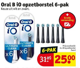 Kruidvat Oral b i0 opzetborstel 6-pak aanbieding