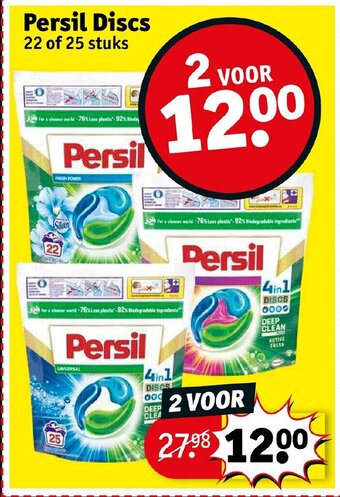 Kruidvat Persil discs 22 stuks aanbieding