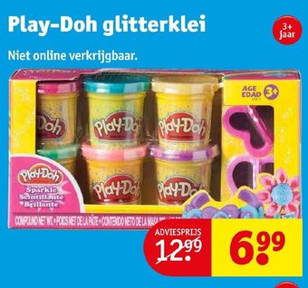 Kruidvat Play-Doh Glitterklei aanbieding