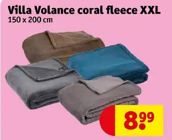Kruidvat Villa Volance Coral Fleece XXL 150 x 200 cm aanbieding