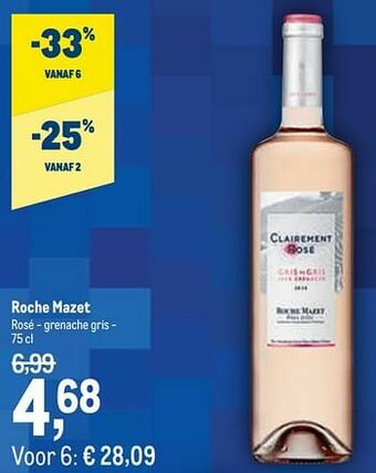 Roche mazet rosé - grenache gris