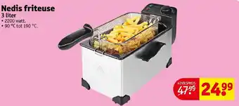 Kruidvat Nedis Friteuse 3 Liter aanbieding