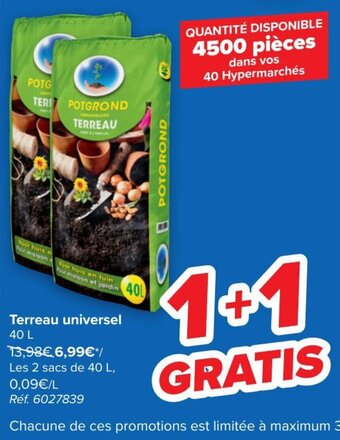 Terreau Universel 40L Ref. 6027839