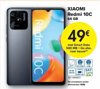 Carrefour Market Xiaomi Redmi 10C 64 GB aanbieding