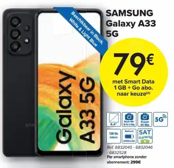 Carrefour Market Samsung Galaxy A33 5G Ref. 6832045-6832046-6832528 aanbieding