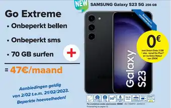 Carrefour Market Samsung Galaxy S23 5G 256GB aanbieding