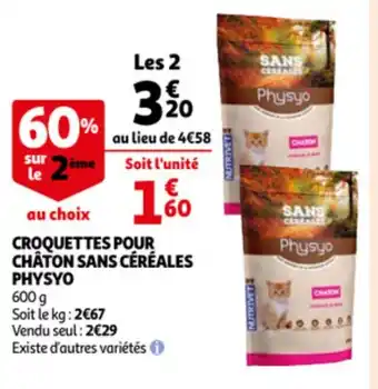 Physyo croquettes pour chaton sans cereales 600g