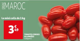 Auchan Tomates cerises allongees aanbieding