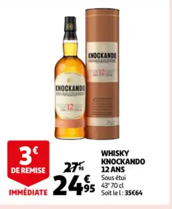 Whisky knockando 12 ans sous etui 70cl