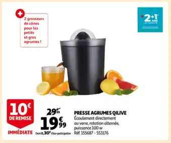 Auchan Qilive presse agrumes aanbieding