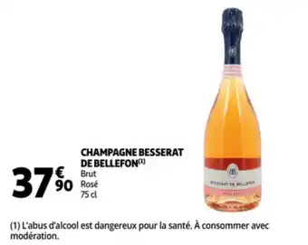 Auchan Champagne besserat de bellefon brut rose 75cl aanbieding