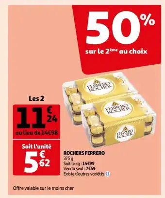 Auchan Rochers Ferrero aanbieding