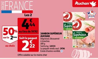Auchan Jambon Superieur aanbieding