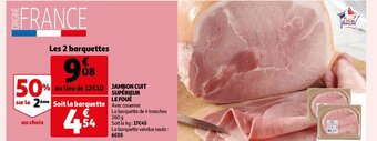 Auchan Jambon Cuit Superieur Le Foue aanbieding