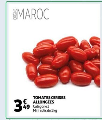 Auchan Tomates Cerises Allongees aanbieding
