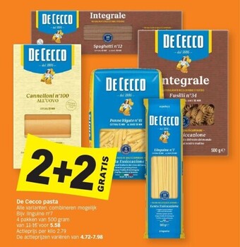 Albert Heijn De cecco pasta aanbieding