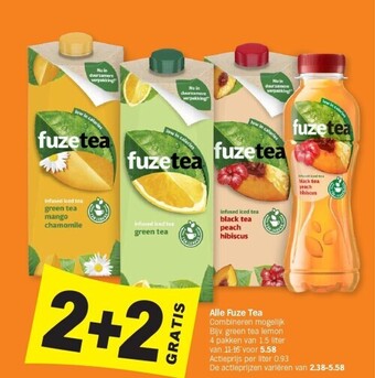 Albert Heijn Alle fuze tea aanbieding