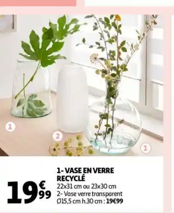 1- Vase En Verre Recycle