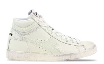 Diadora game l high waxed wit dames