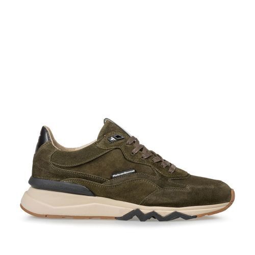Floris van bommel heren leren sneakers promotie bij Van den Assem