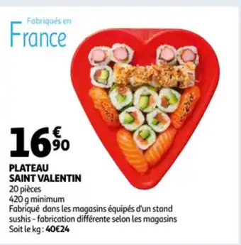 Auchan Plateau Saint Valentin 20 Pieces aanbieding