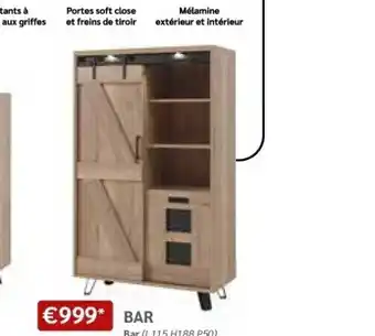 Crack Bar bar (l115 h188 p50). aanbieding