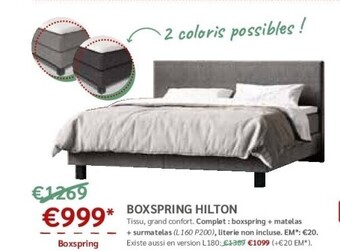 Boxspring hilton
