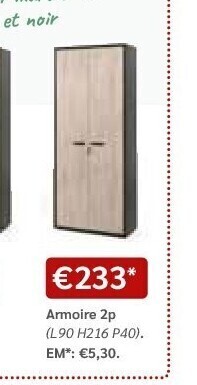 Armoire 2p