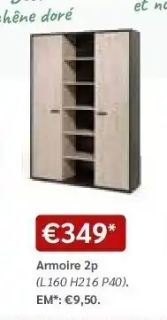 Crack Armoire 2p aanbieding
