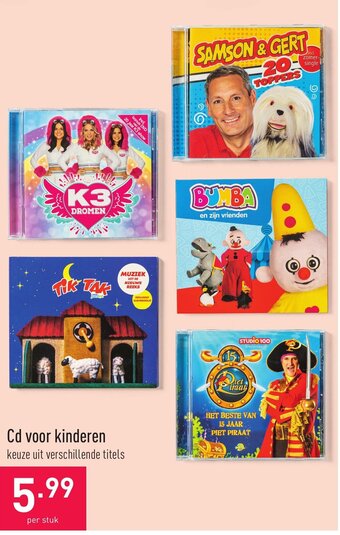 ALDI Cd voor kinderen aanbieding