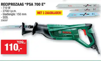 Hubo Reciprozaag "PSA 700E" 236597 aanbieding