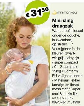 Europoint Mini sling draagzak aanbieding