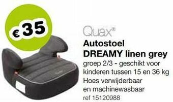 Autostoel dreamy linen grey