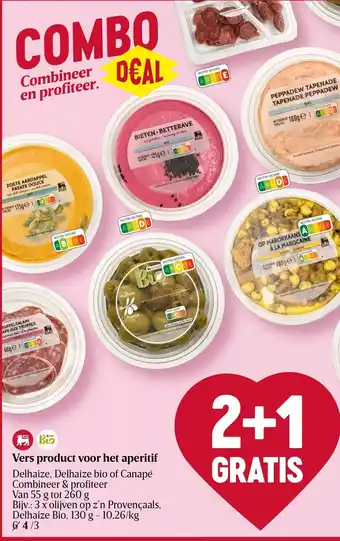 Vers product voor het aperitif 3 olijven op z'n provencaals 130g