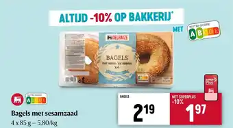 Bagels met sesamzaad 4 x 85g