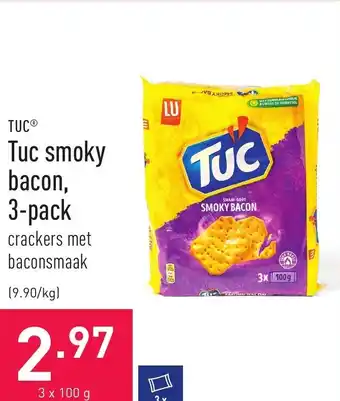 ALDI TUC Tuc smoky bacon, 3-pack aanbieding