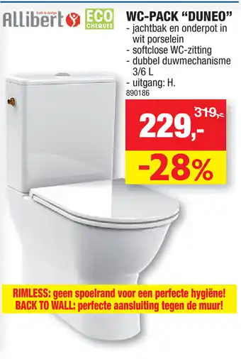 Hubo Wc-pack "duneo" 890186 aanbieding
