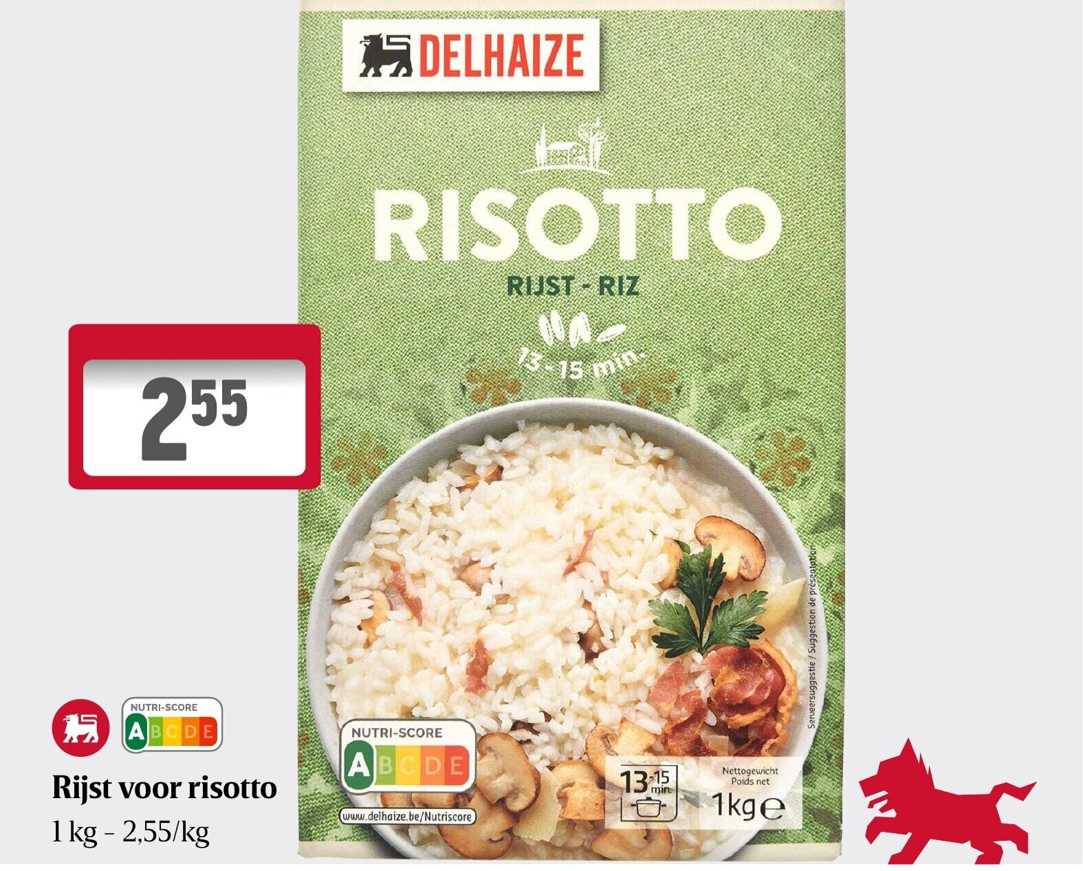 Rijst voor risotto 1kg promotie bij Delhaize
