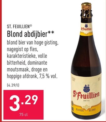 ALDI St. Feuillien Blond abdijbier aanbieding