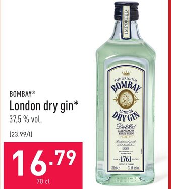 Bombay London dry gin
