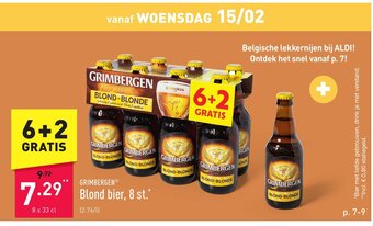 Grimbergen blond bier 8 x 33cl