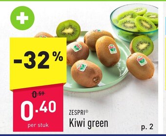 ALDI Zespri kiwi green per stuk aanbieding
