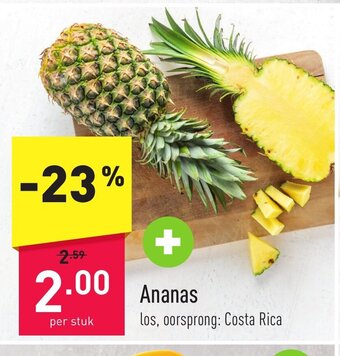 ALDI Ananas per stuk aanbieding