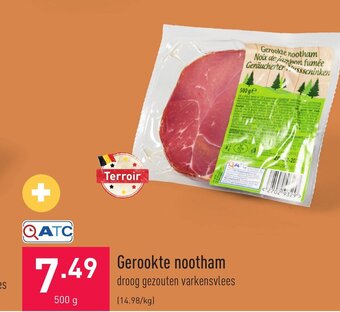 ALDI Gerookte nootham 500g aanbieding
