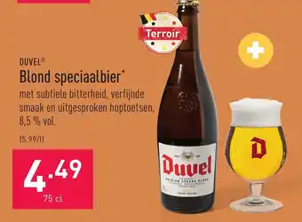 ALDI Duvel blond speciaalbier 75cl aanbieding
